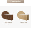 Custom image for Dark Walnut with Brushed Nickel Trim / No Mirror