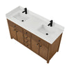 Custom image for Toasted Walnut with Matte Black Trim / White Quartz / No Mirror