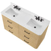 Custom image for Scandinavian Oak with Matte Black Trim / White Quartz / No Mirror