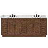 Custom image for Dark Oak with Matte Black Trim / Giotto Quartz / No Mirror