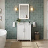 Custom image for White with Brushed Nickel Trim / Giotto Quartz / No Mirror