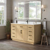 Custom image for Rift Oak with Matte Black Trim / Giotto Quartz / No Mirror
