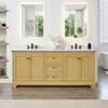 Custom image for Honey Oak with Matte Black Trim / Carrara Cultured Marble / No Mirror