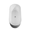 Custom image for White with Polished Chrome Trim and Brushed Gold Faucet / 67