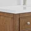 Custom image for Toasted Walnut with Brushed Nickel Trim / Giotto Quartz / No Mirror