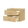 Custom image for Scandinavian Oak with Brushed Nickel Trim / No Mirror