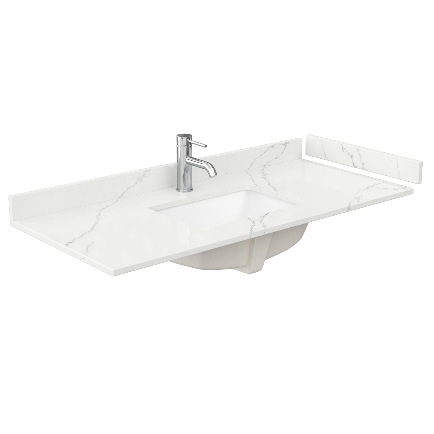 Countertop with Undermount Sink 48 inch Single hole