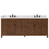 Custom image for Dark Walnut with Matte Black Trim / Giotto Quartz / No Mirror