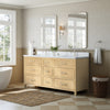 Custom image for Scandinavian Oak with Brushed Nickel Trim / Giotto Quartz / No Mirror
