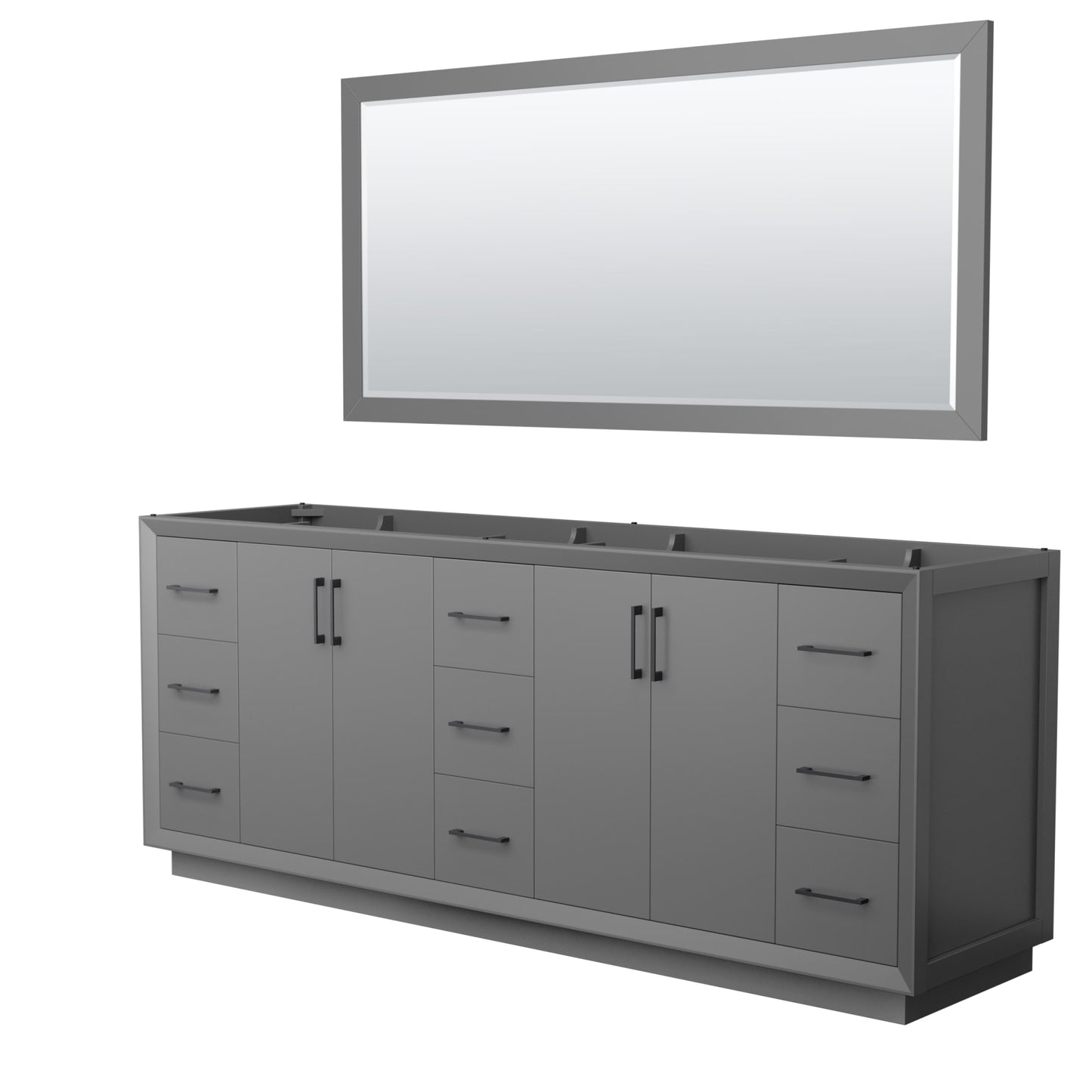 Strada Bathroom Vanity Cabinet 84 inch Double Sink
