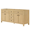 Custom image for Scandinavian Oak with Matte Black Trim / No Mirror