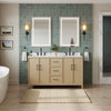 Custom image for White Oak with Matte Black Trim / White Cultured Marble / No Mirror