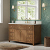 Custom image for Toasted Walnut with Satin Bronze Trim / White Quartz / No Mirror