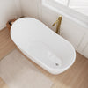 Custom image for White with Polished Chrome Trim and Brushed Gold Faucet / 59