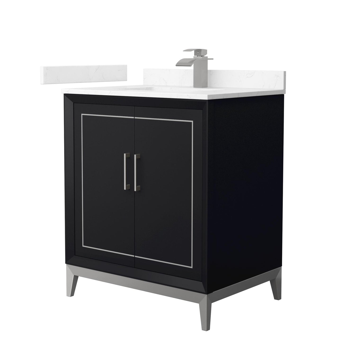 Marlena Bathroom Vanity with Countertop 30 inch Single Sink Single hole Faucet Setup