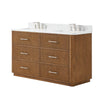 Custom image for Toasted Walnut with Brushed Nickel Trim / Giotto Quartz / No Mirror