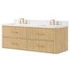 Custom image for Scandinavian Oak with Satin Bronze Trim / Giotto Quartz / No Mirror