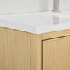 Custom image for Scandinavian Oak with Brushed Nickel Trim / Giotto Quartz / No Mirror