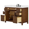 Custom image for Dark Walnut with Matte Black Trim / Carrara Cultured Marble / No Mirror