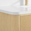 Custom image for Scandinavian Oak with Satin Bronze Trim / White Quartz / No Mirror