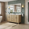 Custom image for White Oak with Matte Black Trim / White Cultured Marble / No Mirror
