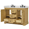 Custom image for Honey Oak with Matte Black Trim / Carrara Cultured Marble / No Mirror