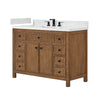 Custom image for Toasted Walnut with Matte Black Trim / Giotto Quartz / No Mirror