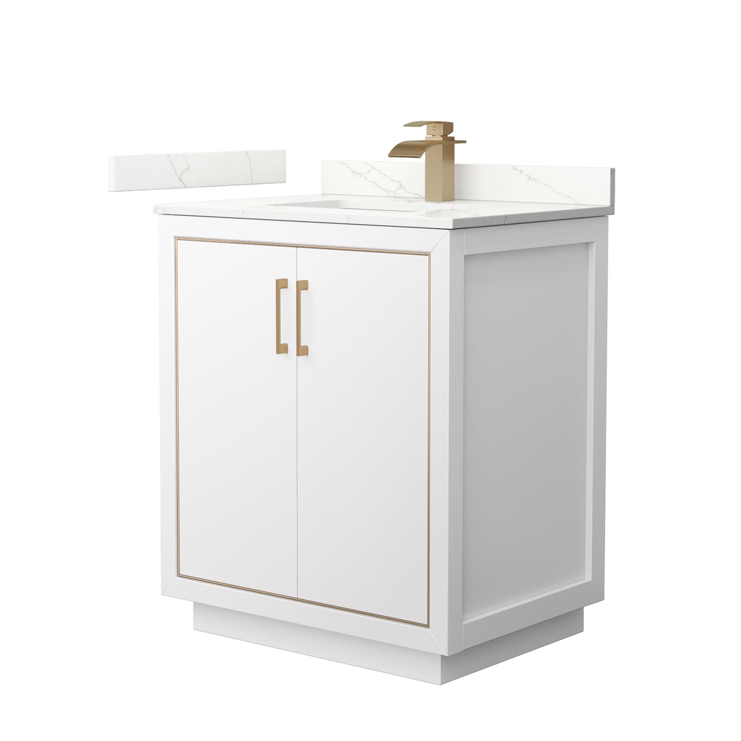 Icon Bathroom Vanity with Countertop 30 inch Single Sink Single hole Faucet Setup