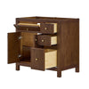 Custom image for Dark Walnut with Brushed Gold Trim / No Mirror