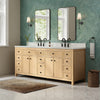 Custom image for Scandinavian Oak with Matte Black Trim / Giotto Quartz / No Mirror