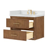 Custom image for Toasted Walnut with Satin Bronze Trim / Giotto Quartz / No Mirror