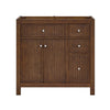 Custom image for Dark Walnut with Brushed Nickel Trim / No Mirror