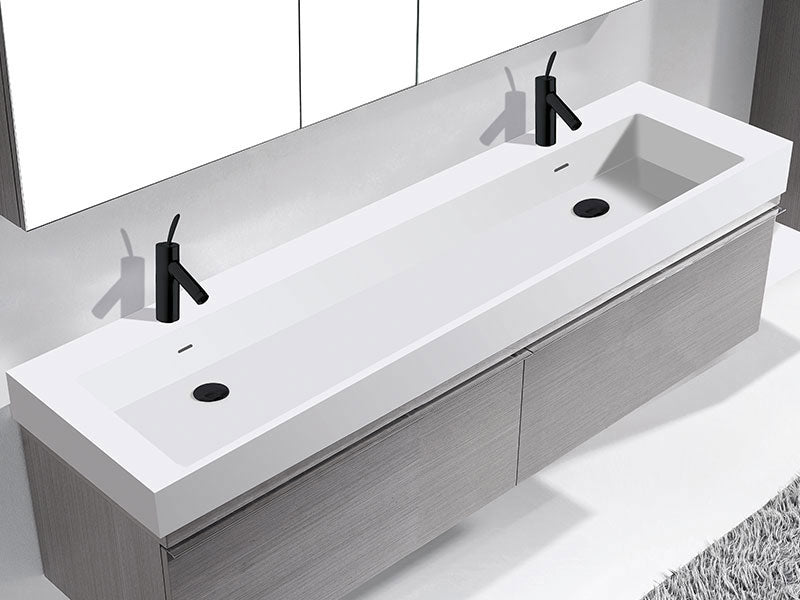 X-Stone Trough Sink, 60" x 18" x 4-1/2"