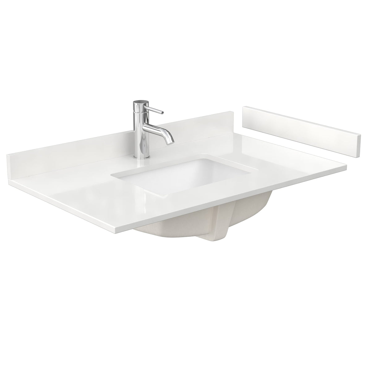 Countertop with Undermount Sink 36 inch Single hole