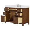 Custom image for Dark Walnut with Brushed Nickel Trim / Giotto Quartz / No Mirror