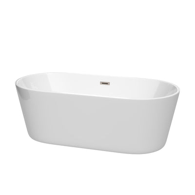 Carissa CD Freestanding Acrylic Bathtub No Faucet 67 inch
