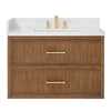 Custom image for Toasted Walnut with Satin Bronze Trim / Giotto Quartz / No Mirror