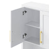 Custom image for White with Brushed Gold Trim