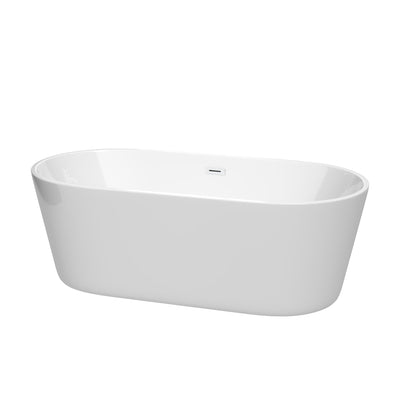 Carissa CD Freestanding Acrylic Bathtub No Faucet 67 inch