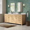 Custom image for Scandinavian Oak with Matte Black Trim / White Quartz / No Mirror