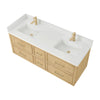 Custom image for Scandinavian Oak with Satin Bronze Trim / Giotto Quartz / No Mirror