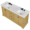 Custom image for Honey Oak with Matte Black Trim / Carrara Cultured Marble / No Mirror