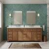 Custom image for Toasted Walnut with Brushed Nickel Trim / White Quartz / No Mirror