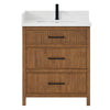 Custom image for Toasted Walnut with Matte Black Trim / Giotto Quartz / No Mirror
