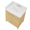 Custom image for Scandinavian Oak with Brushed Nickel Trim / Giotto Quartz / No Mirror