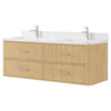Custom image for Scandinavian Oak with Brushed Nickel Trim / Giotto Quartz / No Mirror