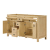 Custom image for Scandinavian Oak with Matte Black Trim / No Mirror
