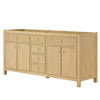 Custom image for Scandinavian Oak with Brushed Nickel Trim / No Mirror