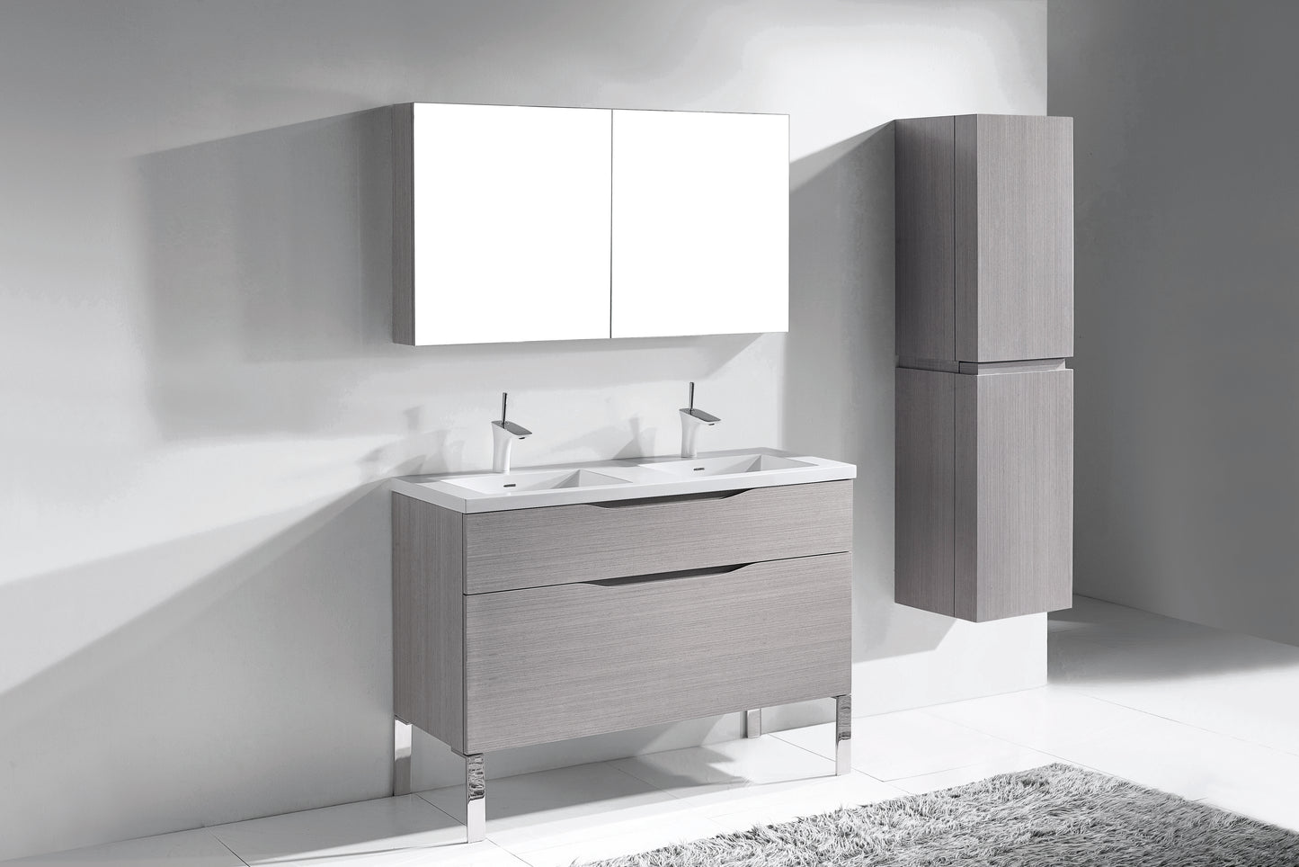 Milano 48D" Free Standing Vanity Cabinet