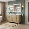 Custom image for White Oak with Matte Black Trim / Giotto Quartz / No Mirror